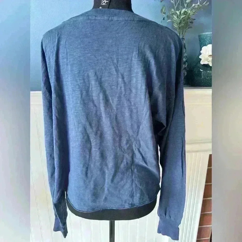 NWT Bobi Los Angeles Cropped Boxy Top ~ Coast Blue ~ Large - Picture 6 of 8